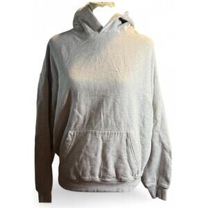 MNML Heavy Oversized Fleece Hoodie, Heather Grey, Unisex XS